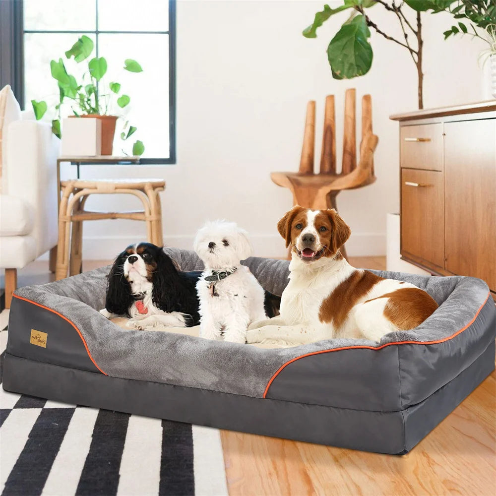 Jumbo Orthopedic Memory Foam Dog Bed