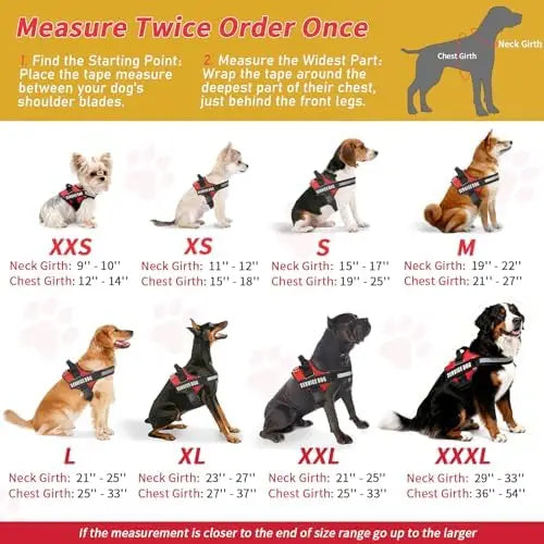 ADA Compliance Service Dog Harness, ID Cards and Metal Tag