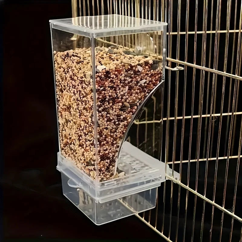 Transparent Anti Splash Automatic Bird Feeder