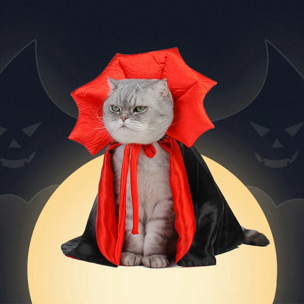 Vampire Pet Cloak, Halloween Accessories for Pets
