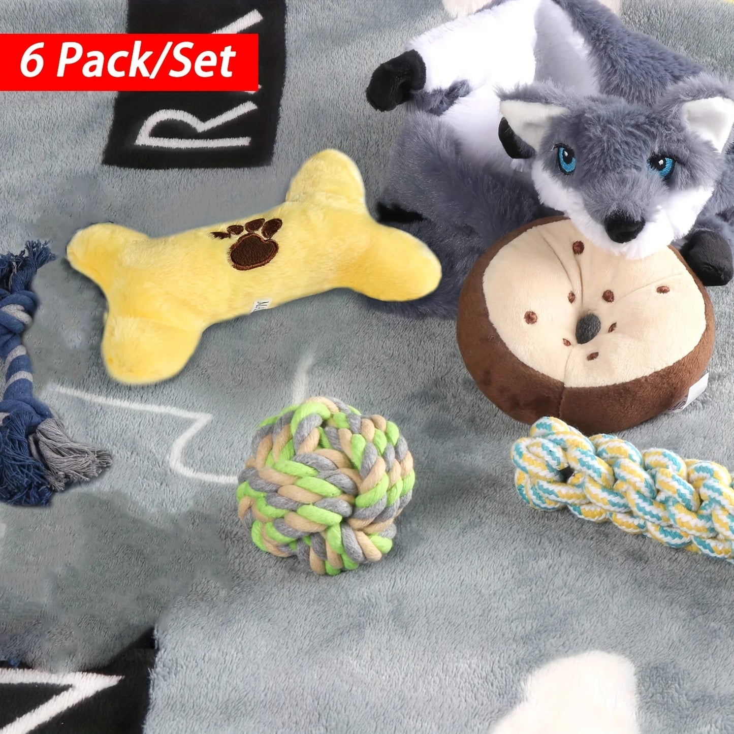 Soft Durable Squeaky Chew Toys for Dogs