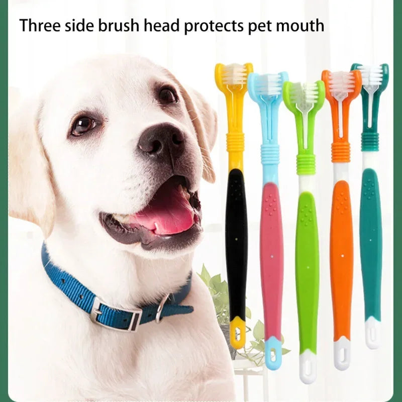 Three Sided Multi-angle Oral Hygiene Tool for Pets