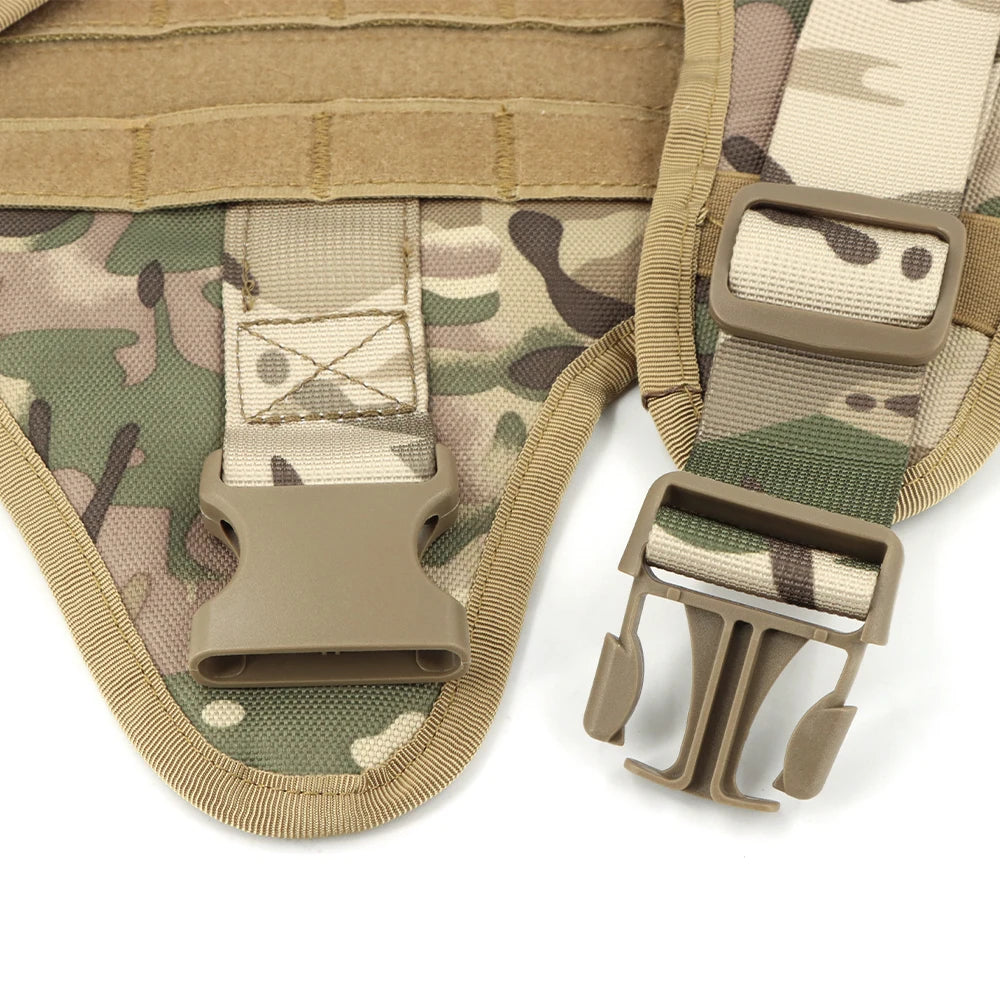 Large Dog Tactical Training Harness and Leash Set