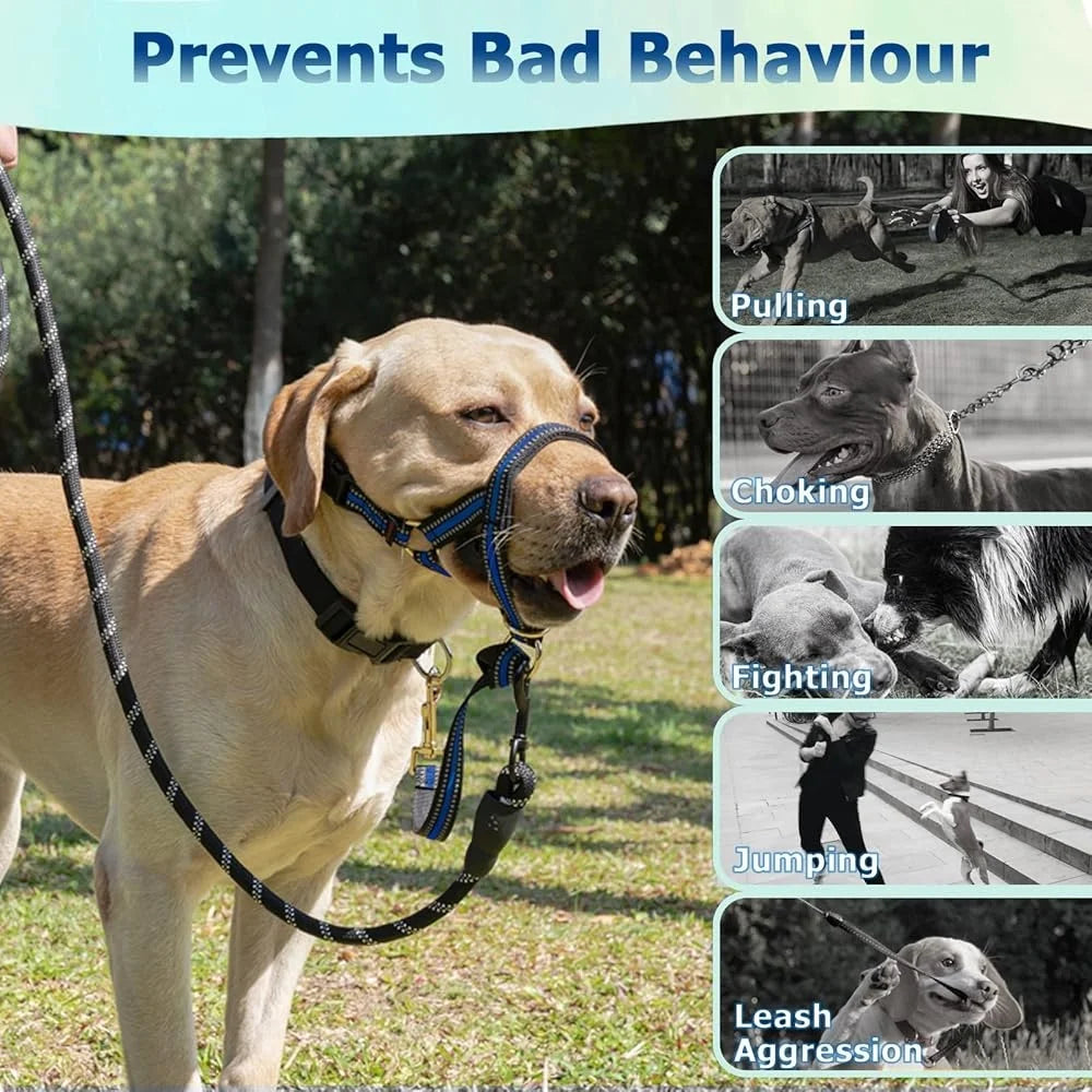 Head Halter No Pull Reflective Walking Harness for Dogs