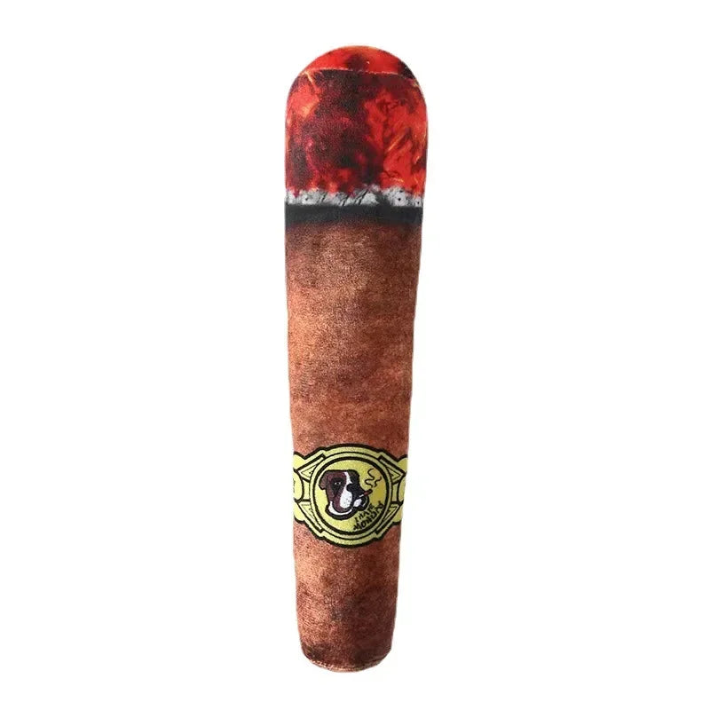 Funny Novelty Squeaky Cigar Toy for Dogs