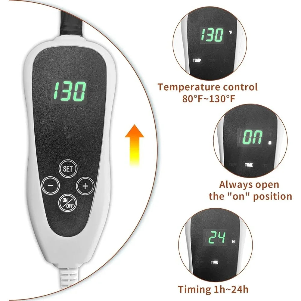 Large Waterproof, Intelligent Thermostat Heating Pad for Dogs