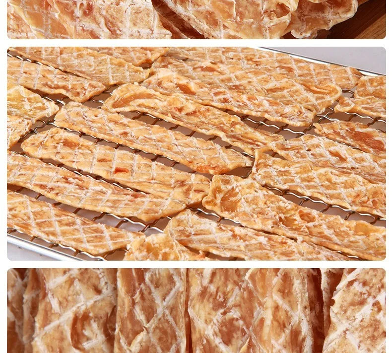 Flavorful Dried Chicken Jerky Dog Treats 500g