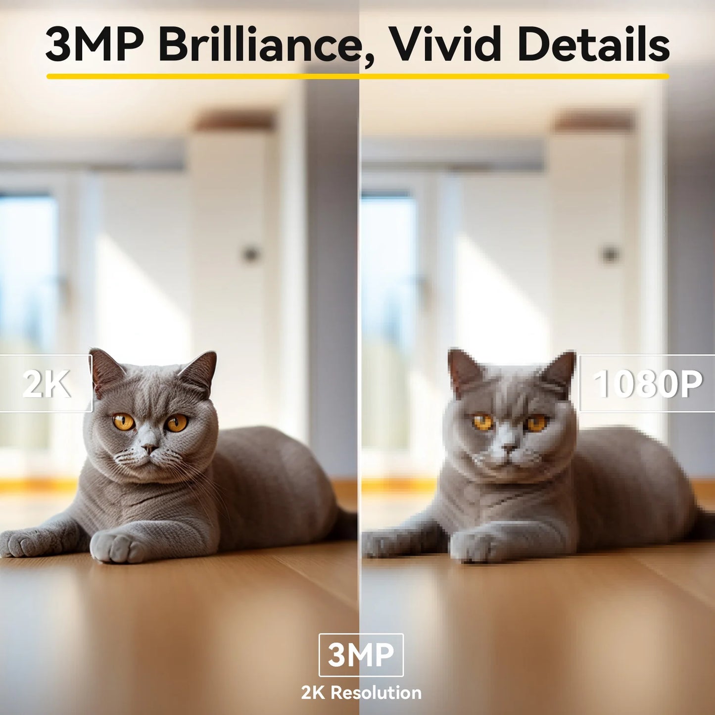 Indoor 2-Way Audio Smart Camera, Pet Surveillance